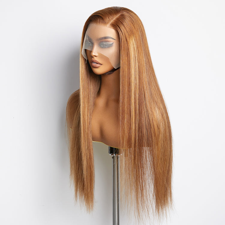 18-24 Inch Pre-Plucked 13"x4" Lace Front Straight Wig Free Part 150% Density-100% Human Hair