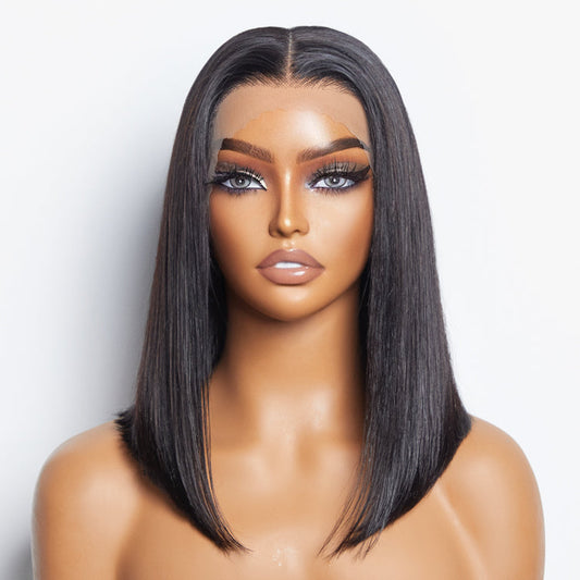 Pre-Plucked 13x4 Lace Front Straight Bob Wig 150% Density