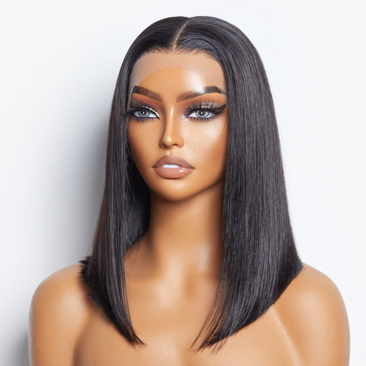 Pre-Plucked 13x4 Lace Front Straight Bob Wig 150% Density