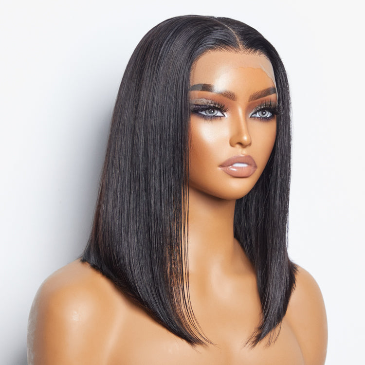 Pre-Plucked 13x4 Lace Front Straight Bob Wig 150% Density