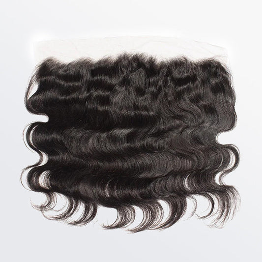 14-20 Inch 13" x 4" Body Wavy Free Parted Frontal #1B Natural Black