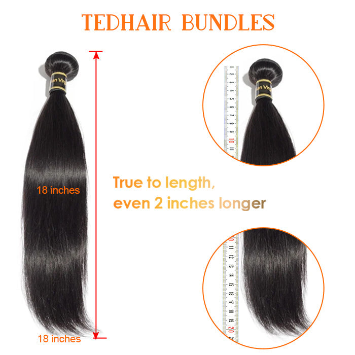 10-30 Inch Deep Wavy Virgin Brazilian Hair #1B Natural Black