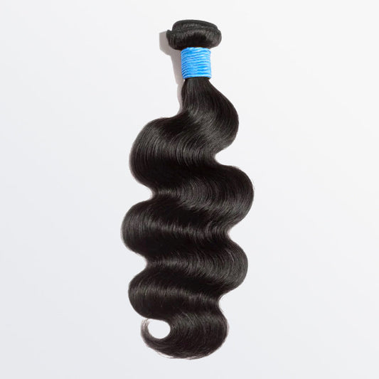 10-36 Inch Body Wavy Virgin Brazilian Hair #1B Natural Black